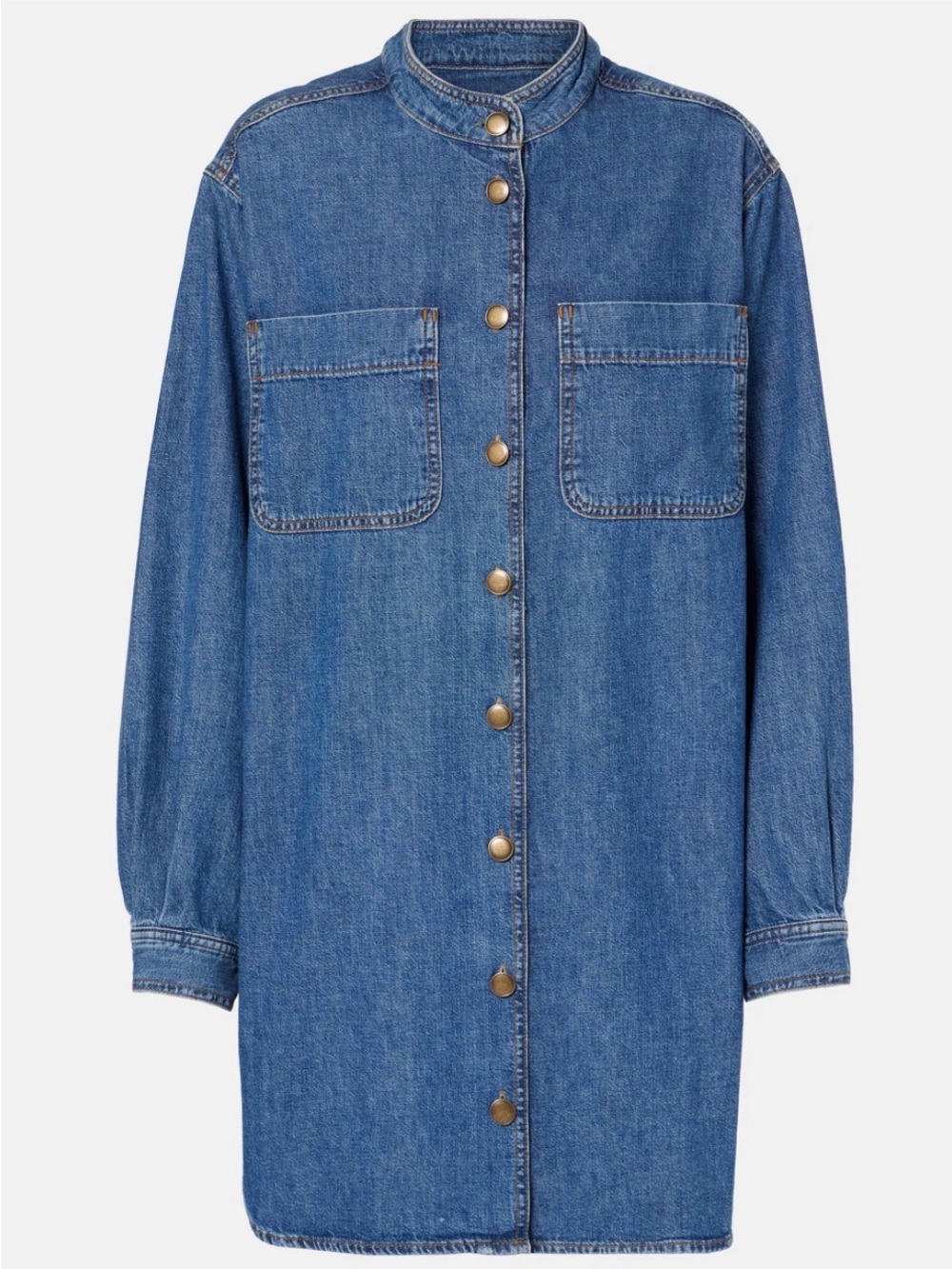 Frame - Double pocket denim shirt dress